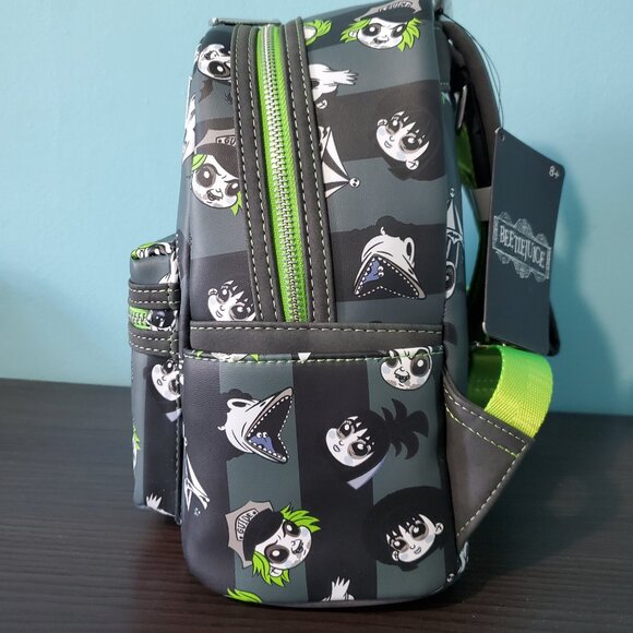 NWT Loungefly Beetlejuice Mini Backpack - Small Shop Exclusive - Picture 4 of 7